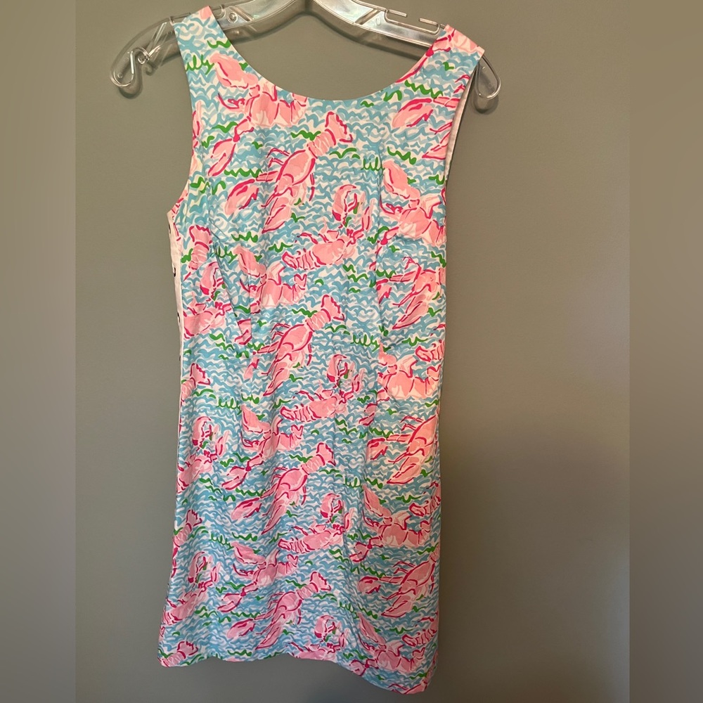 Lilly Pulitzer shift dress in lobster print